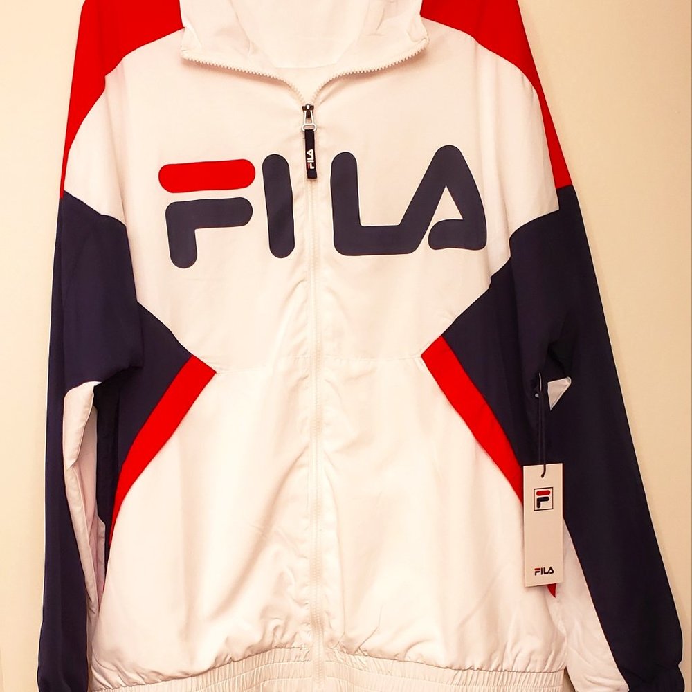 Fila Oliviero Logo Windbreaker Men's XL NWT